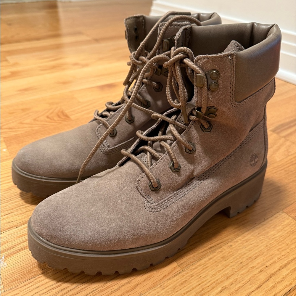 Timberland Taupe Lace-Up Ankle Boots new without tags